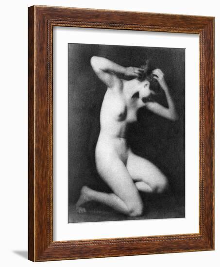 Nude Posing, C1910-Arnold Genthe-Framed Photographic Print