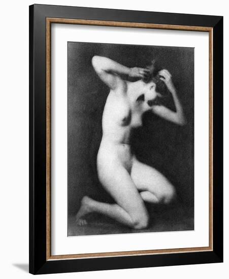 Nude Posing, C1910-Arnold Genthe-Framed Photographic Print