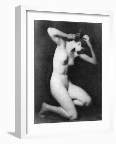 Nude Posing, C1910-Arnold Genthe-Framed Photographic Print