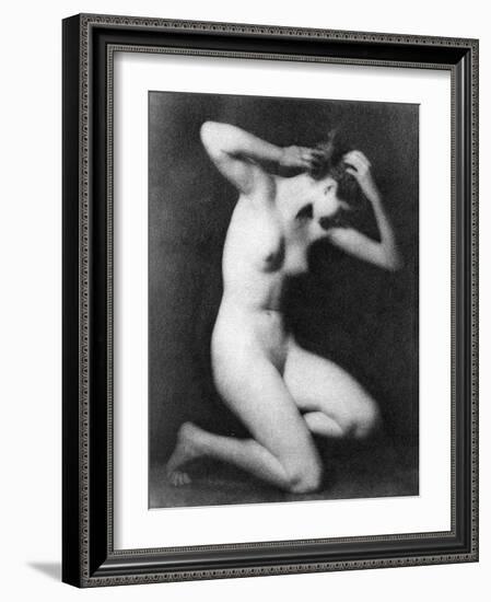 Nude Posing, C1910-Arnold Genthe-Framed Photographic Print