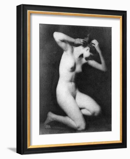 Nude Posing, C1910-Arnold Genthe-Framed Photographic Print