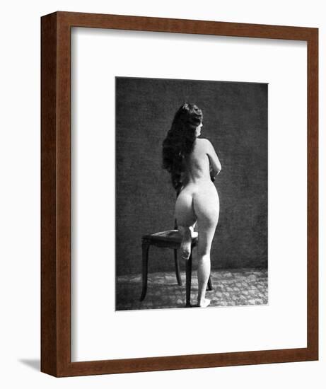 Nude Posing: Rear View-null-Framed Photographic Print