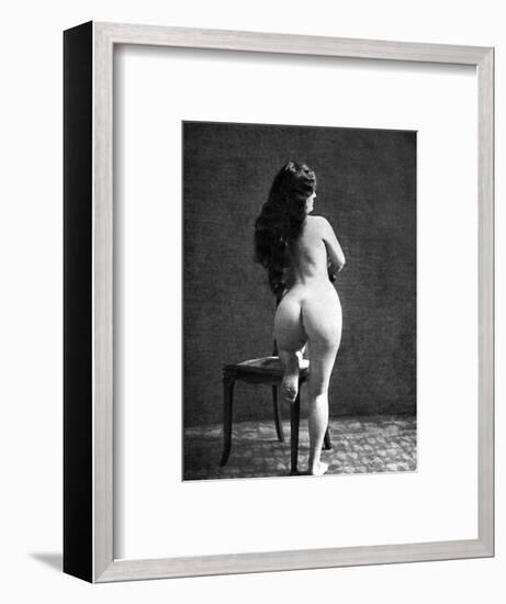 Nude Posing: Rear View-null-Framed Photographic Print