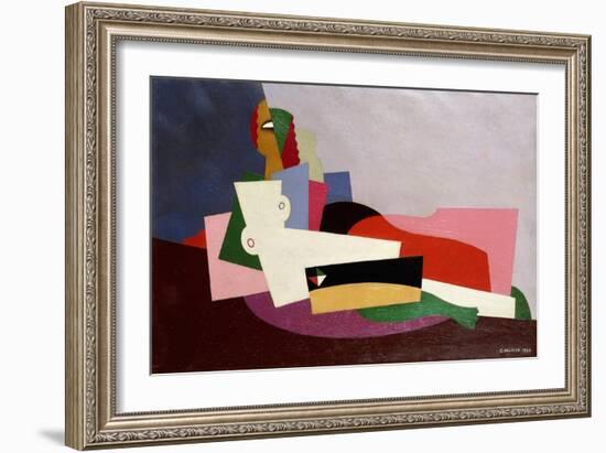 Nude Reclining, 1923-Georges Valmier-Framed Giclee Print