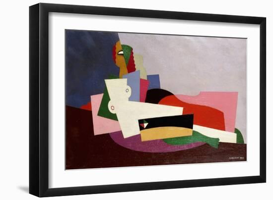 Nude Reclining, 1923-Georges Valmier-Framed Giclee Print