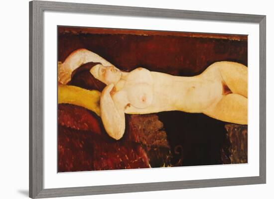 Nude Reclining-Amedeo Modigliani-Framed Art Print