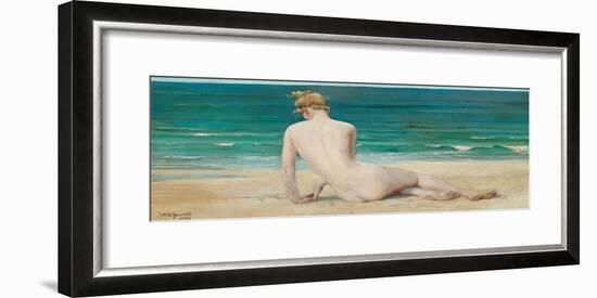 Nude Seated on the Shore, 1888-John Reinhard Weguelin-Framed Giclee Print