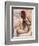 Nude Seated Woman Arranging her Hair-Edgar Degas-Framed Giclee Print