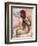 Nude Seated Woman Arranging her Hair-Edgar Degas-Framed Giclee Print