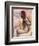 Nude Seated Woman Arranging her Hair-Edgar Degas-Framed Giclee Print