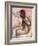 Nude Seated Woman Arranging her Hair-Edgar Degas-Framed Giclee Print