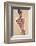 Nude Self-Portrait-Egon Schiele-Framed Art Print