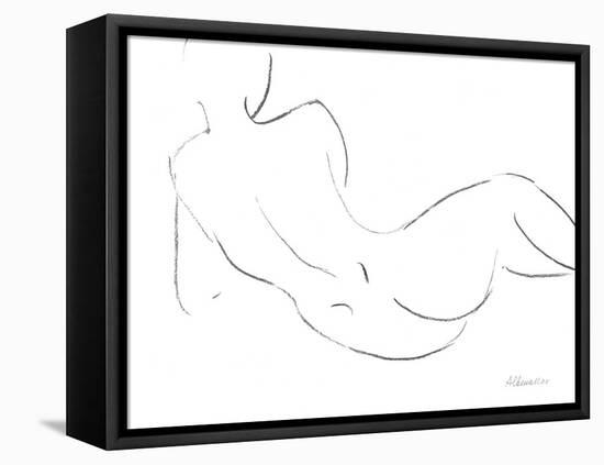 Nude Sketch III-Albena Hristova-Framed Stretched Canvas