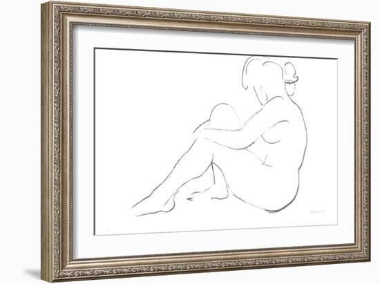 Nude Sketch IV v2-Albena Hristova-Framed Art Print