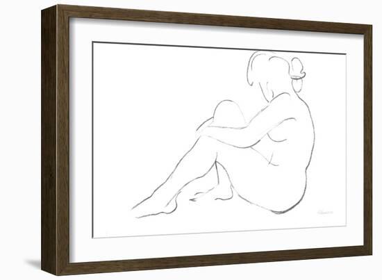 Nude Sketch IV v2-Albena Hristova-Framed Art Print