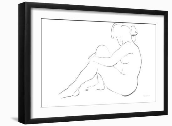 Nude Sketch IV v2-Albena Hristova-Framed Art Print