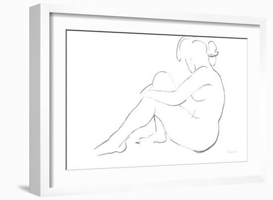 Nude Sketch IV v2-Albena Hristova-Framed Art Print