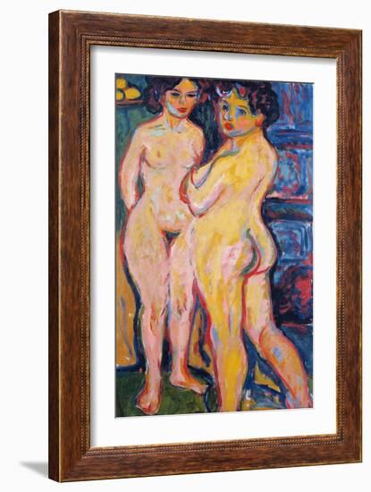 Nude Standing-Ernst Ludwig Kirchner-Framed Giclee Print