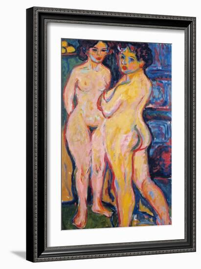 Nude Standing-Ernst Ludwig Kirchner-Framed Giclee Print