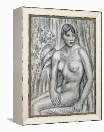 Nude Study, 20th Century (1932)-Mark Gertler-Framed Premier Image Canvas