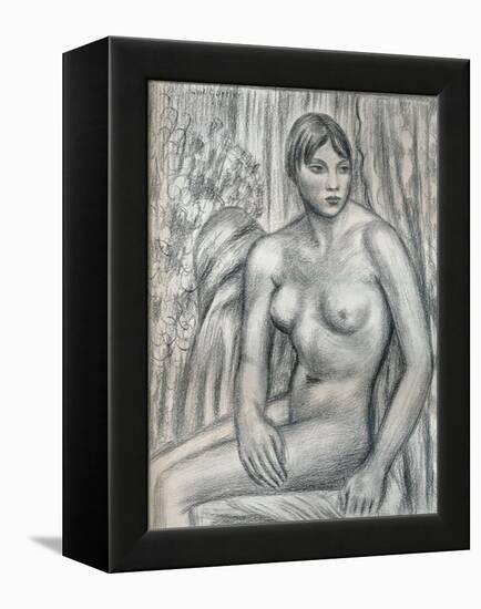 Nude Study, 20th Century (1932)-Mark Gertler-Framed Premier Image Canvas