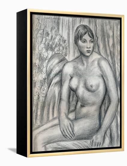 Nude Study, 20th Century (1932)-Mark Gertler-Framed Premier Image Canvas