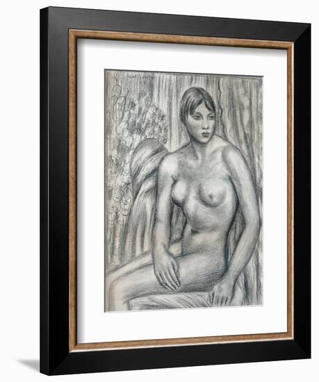 Nude Study, 20th Century (1932)-Mark Gertler-Framed Giclee Print