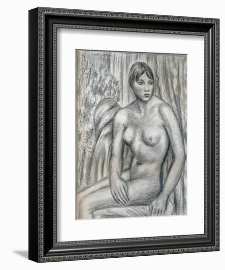 Nude Study, 20th Century (1932)-Mark Gertler-Framed Giclee Print