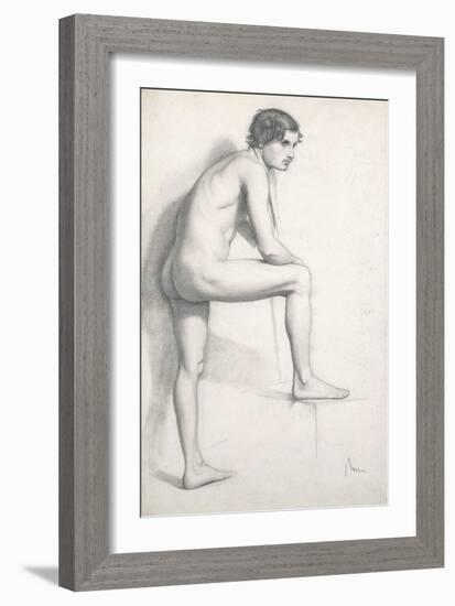 Nude Study, C.1858-Edgar Degas-Framed Giclee Print