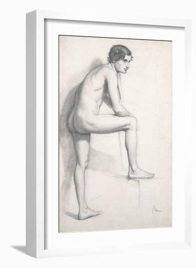 Nude Study, C.1858-Edgar Degas-Framed Giclee Print