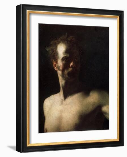 Nude Study, C1810-C1811-Theodore Gericault-Framed Giclee Print