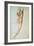 Nude, Study for the Battle of Cascina-Michelangelo Buonarroti-Framed Giclee Print