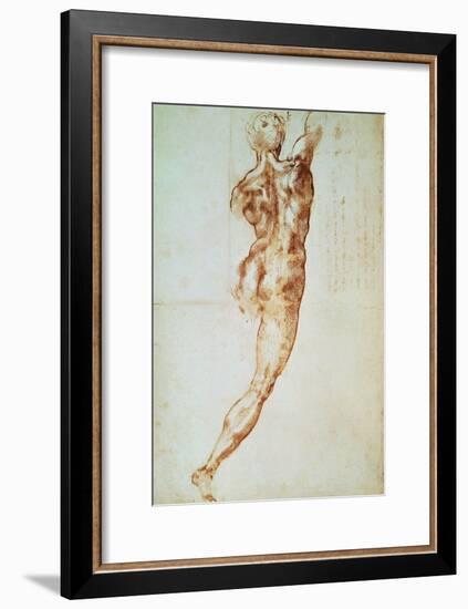 Nude, Study for the Battle of Cascina-Michelangelo Buonarroti-Framed Giclee Print