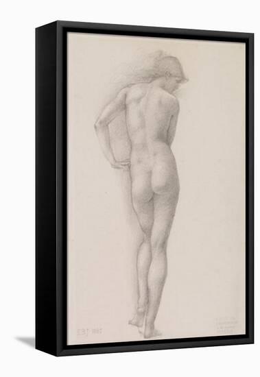 Nude study of Andromeda-Edward Burne-Jones-Framed Stretched Canvas