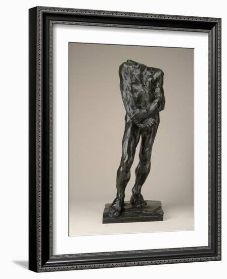 Nude Study of Balzac ( F Athlete), Modeled 1896, Musée Rodin Cast 1974 (Bronze)-Auguste Rodin-Framed Giclee Print