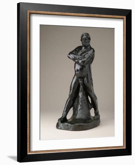 Nude Study of Balzac with Folded Arms ( C ), Modeled 1892, Musée Rodin Cast 1972 (Bronze)-Auguste Rodin-Framed Giclee Print