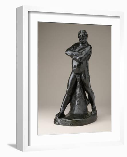 Nude Study of Balzac with Folded Arms ( C ), Modeled 1892, Musée Rodin Cast 1972 (Bronze)-Auguste Rodin-Framed Giclee Print