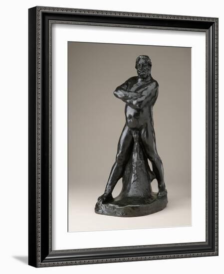 Nude Study of Balzac with Folded Arms ( C ), Modeled 1892, Musée Rodin Cast 1972 (Bronze)-Auguste Rodin-Framed Giclee Print