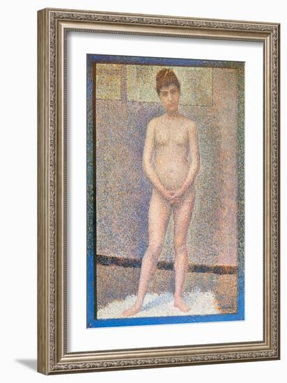 Nude Study Standing-Georges Seurat-Framed Art Print