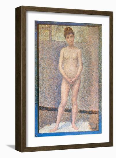 Nude Study Standing-Georges Seurat-Framed Art Print