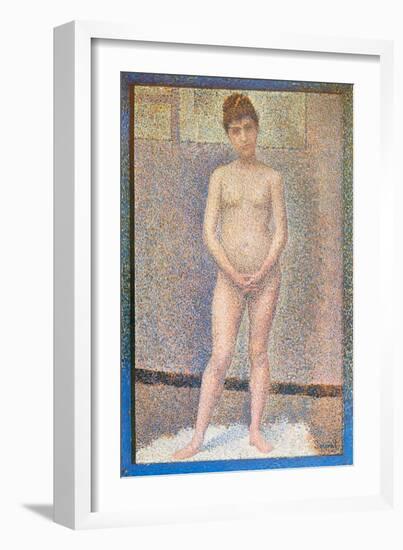 Nude Study Standing-Georges Seurat-Framed Art Print