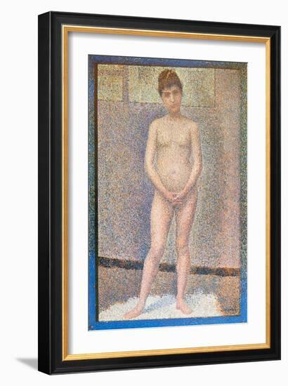 Nude Study Standing-Georges Seurat-Framed Art Print