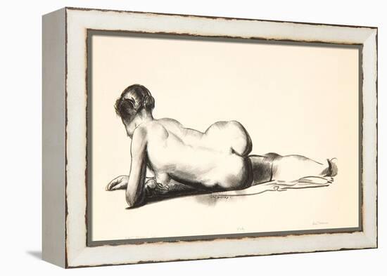 Nude Study, Woman Lying Prone, 1923-24-George Wesley Bellows-Framed Premier Image Canvas