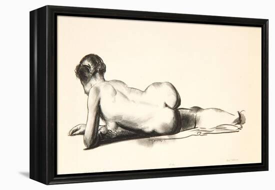 Nude Study, Woman Lying Prone, 1923-24-George Wesley Bellows-Framed Premier Image Canvas