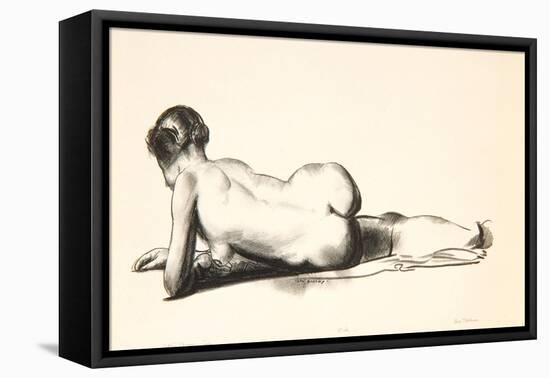 Nude Study, Woman Lying Prone, 1923-24-George Wesley Bellows-Framed Premier Image Canvas