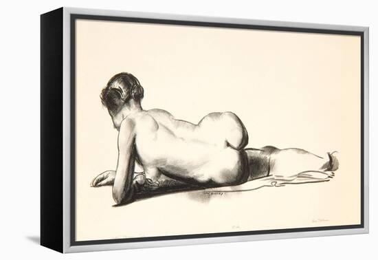 Nude Study, Woman Lying Prone, 1923-24-George Wesley Bellows-Framed Premier Image Canvas