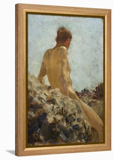 Nude Study-Henry Scott Tuke-Framed Premier Image Canvas