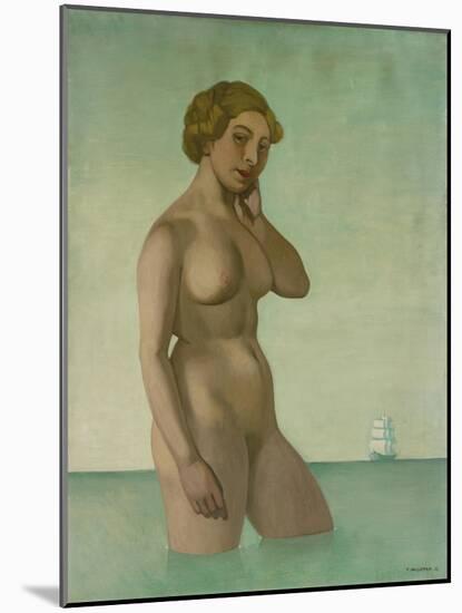 Nude with a Frigate, 1916-Félix Vallotton-Mounted Giclee Print