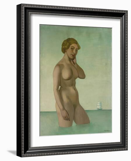 Nude with a Frigate, 1916-Félix Vallotton-Framed Giclee Print