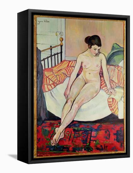 Nude with a Striped Blanket, 1922-Suzanne Valadon-Framed Premier Image Canvas